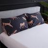 Europe plus America Dark Flower Print Soft Duvet Cover Set Quen King-Sized Dimensionsd Dimensions Beding Set Twin Single Double Bed Linen Sets Home