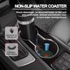 Car Cup Holder Pad PU Leather Slot Non-slip Coaster Mat For Mitsubishi Outlander Lancer 10 9 ASX RALLIART Eclipse L200 Pajero