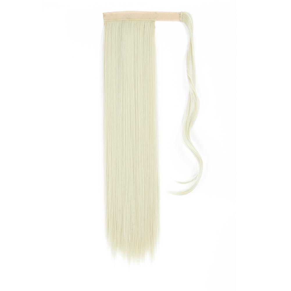 MISS WIG Women's Silky Straight Synthetic Clip In Drawstring Ponytail Hairpieces for Women Hair Extension