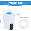Swess Car Windshield Washer Pump Universal Reservoir Kit 99300 Fluid Reservoir Tank Bottle With Pump