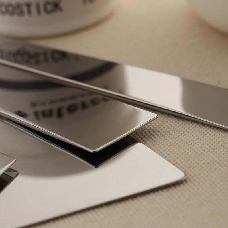 Stainless Steel Mirror Polishing Scraper Wiping Glue Bed Surface Treatment Agent Handmade DIY Leather Molding Sheet
