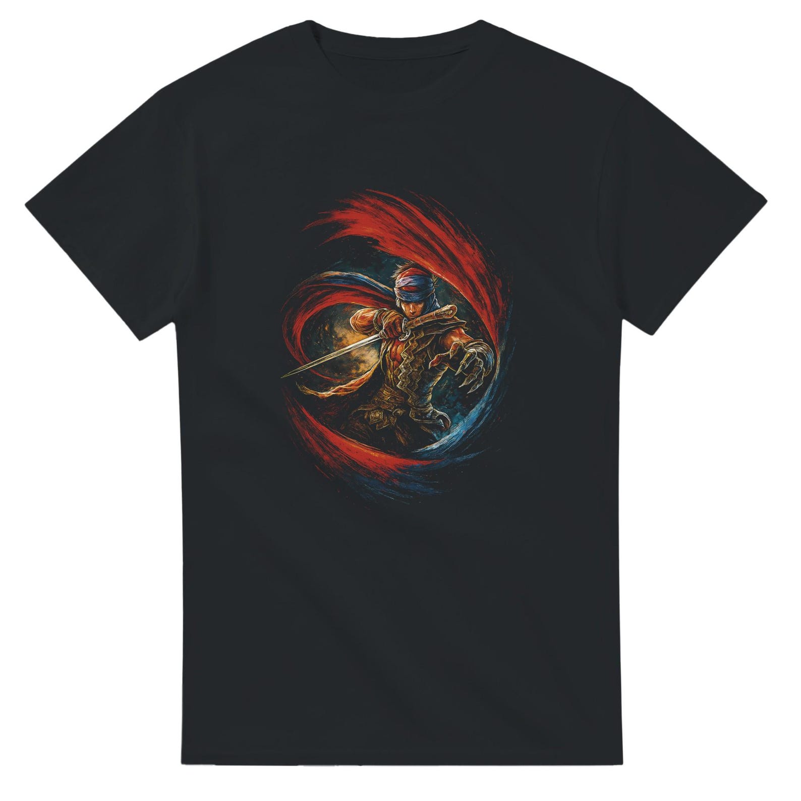 Strider Hiryu Halftone Heavyweight Unisex Crewneck T shirt | Gildan® 5000 2XL