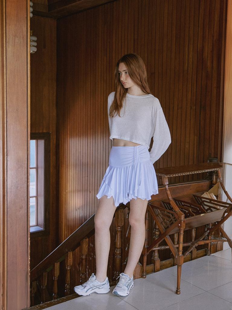 Seumaillingonmi Layered Mini Skirt (White)