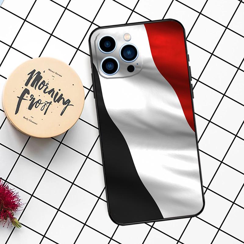 Jemen Flagge Wappen Hülle Für iPhone 16 15 14 11 12 13 Pro Max Mini X XR XS Max 7 8 16 15 Plus Hülle Funda
