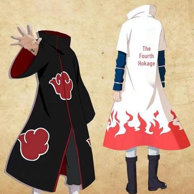 Naruto Štvrtý Hokage Červený plášť Cosplay kostýmová súprava na Halloween