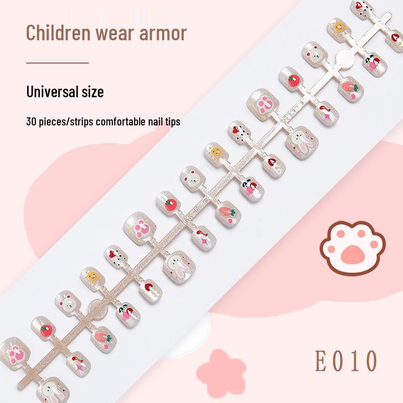 

Fairy Tale Wearable Children s Nail Patches – Polka Dot White Rabbit Design