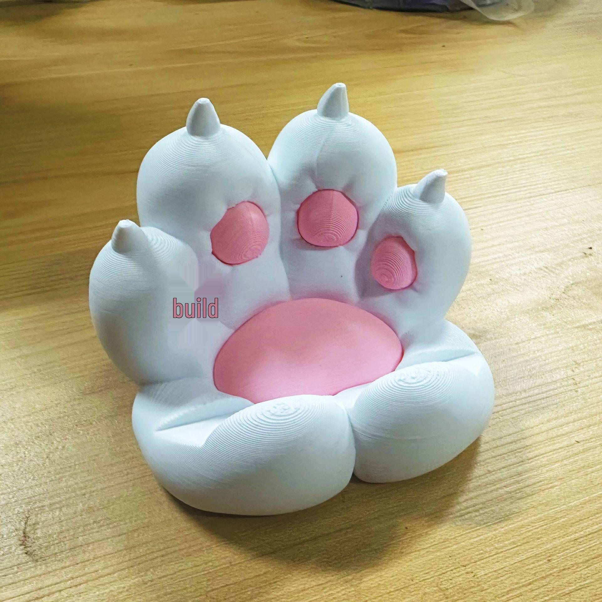 

Cute Cat Paw Phone Holder: 3D Printed, Shockproof, Anti-shake, Multifunctional Stand for Easy Drama Watching.