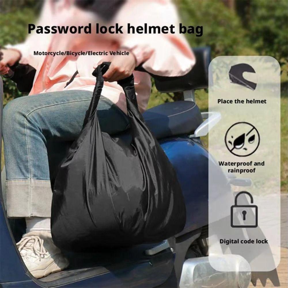 Combination Lock Helmet Storage Bags Waterproof Motorcycle Helmet Case Travel Bags