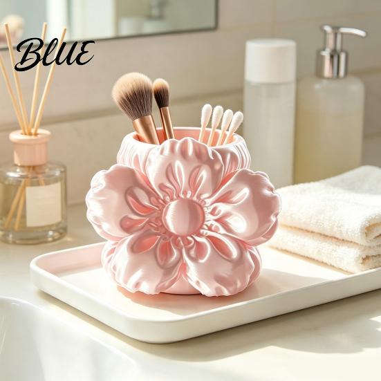 Office Supplies Holder Flower Shape Pen Holder 3D Printing Stand Durable PLA Storage Back to School Gift Case Desktop Organizer for Pencils Markers
