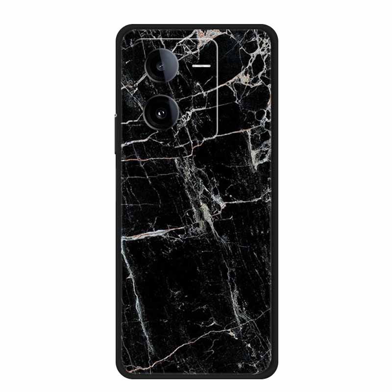 Phone Cover For Vivo iQOO Z8 5G Cases 6.64" Marble Soft TPU Silicone Para for Vivo iQOO Z8 V2314A 2023 Back Case Bumper Fundas