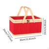 Bamboo Woven Basket Grocery Flower Hamper for Cake Bread Picnic