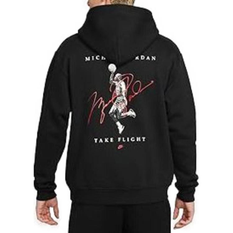 Jordan ESSENTIALS Print Hooded Pullover Fleece Lined Casual Sweatshirt Men's DH9020-010