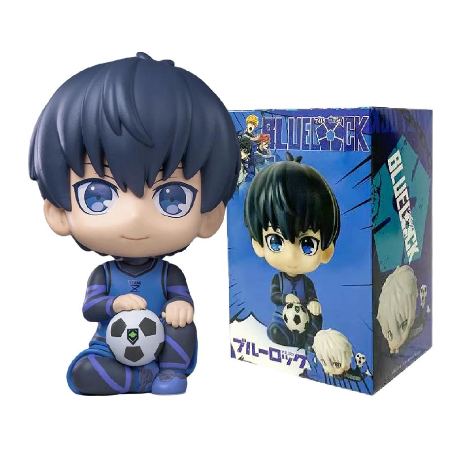 BLUE LOCK Figurki Akcji Isagi Yoichi Nagi Seishiro Figurka Anime Wersja Q Figurka Model Kolekcjonerski PVC Lalka Zabawki Prezenty dla Dzieci