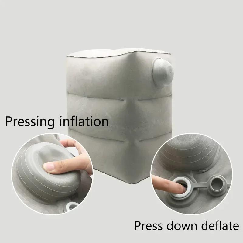 Flight Sleeping Footrest Rest Pillow On Airplane Car Bus Adjustable Kids Inflatable Travel Sleep Resting Pillows WJ529