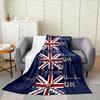 Union Jack London Blanket Soft Comfortable Flannel Blanket For Bed Sofa Chair Nap Travel Camping Blanket