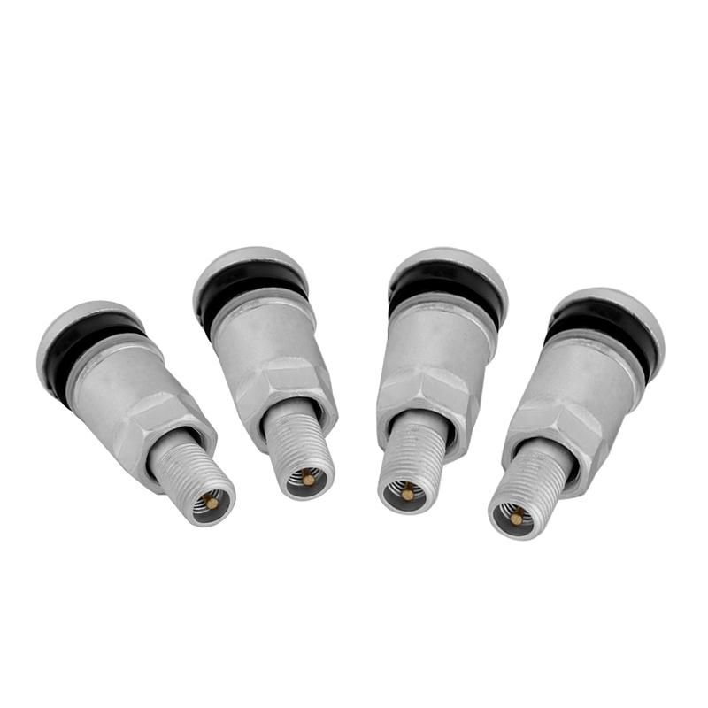 VODOOL 4pcs Universal Car Tubeless Aluminum Alloy Air Bicycle Tire Valve Stems Caps Tyre Wheel Round Cover Auto Accessories