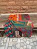 Hand Stitched Kantha Quilt: Recycled Sari Blanket, Bohemian Throw