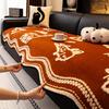 Winter Plush Non-Slip Cute Pattern Sofa Throw Cover  Cartoon Dog Sofa Cushion Soft Fuzzy Furniture Protector Couch Pad Mats