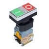 Dual Button Pushbutton Switch LA38 11D RG with LED Indicator 440V 40C to 85C Operating Temp for Industrial Use
