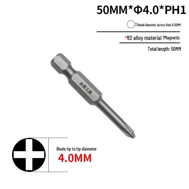 S2 Steel Hardened 1/4" Magnetic Phillips Screwdriver Bit for Drill
