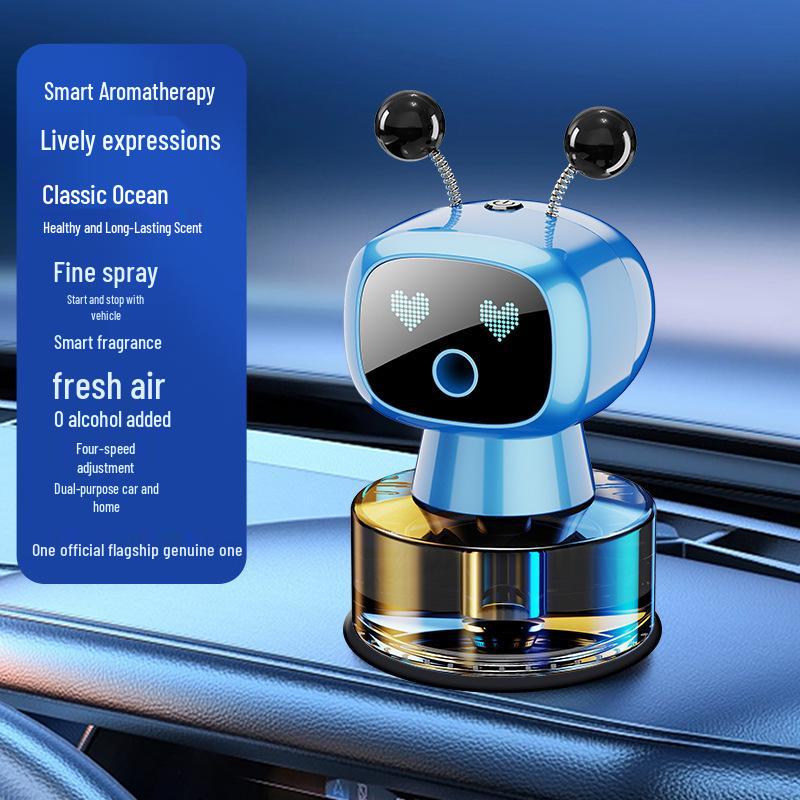 Creative Car Aroma Diffuser: Long-Lasting Fragrance Robot Ornament for Air Vent Decoration