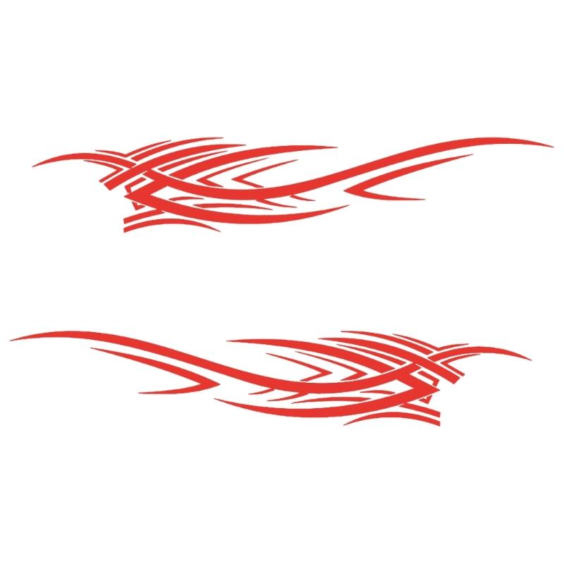 

Flame Racing-Sports Stripe Decal for Car Universal Vinyl Self-Adhesive Decal Decoration Accessories for Truck SUVs 1