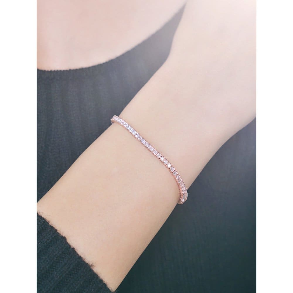 Bold Square Cubic Bracelet Elbrbb087