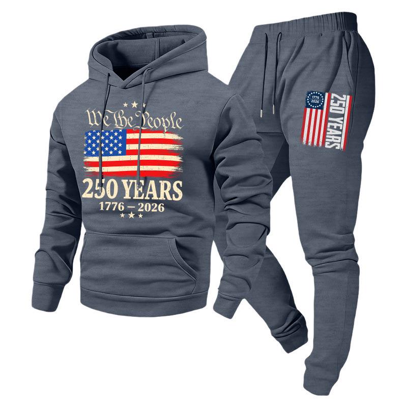2025 Autumn Unisex Trendy Hooded Pullover Sweatshirt & Sportswear Set