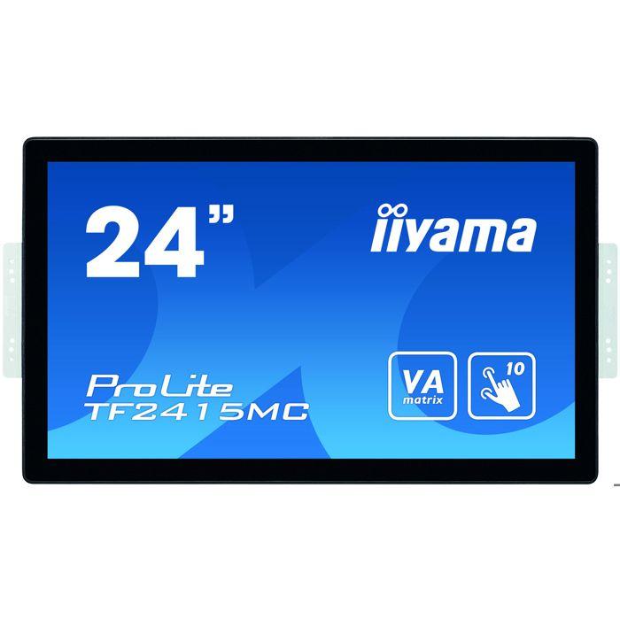 Iiyama ProLite TF2415MC-B2 moniteur à écran tactile 60,5 cm (23.8") 1920 x 1080 pixels Noir Plusieurs pressions Multi-utilisateur