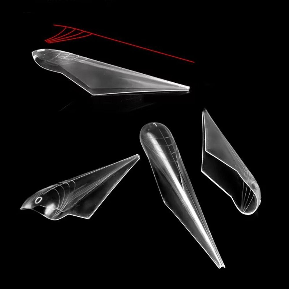 2026 Poly Nail Gel Nail Extension Molds Reusable Full Cover Advanced Shape Dual Forms Curved Stiletto Extension Manicure