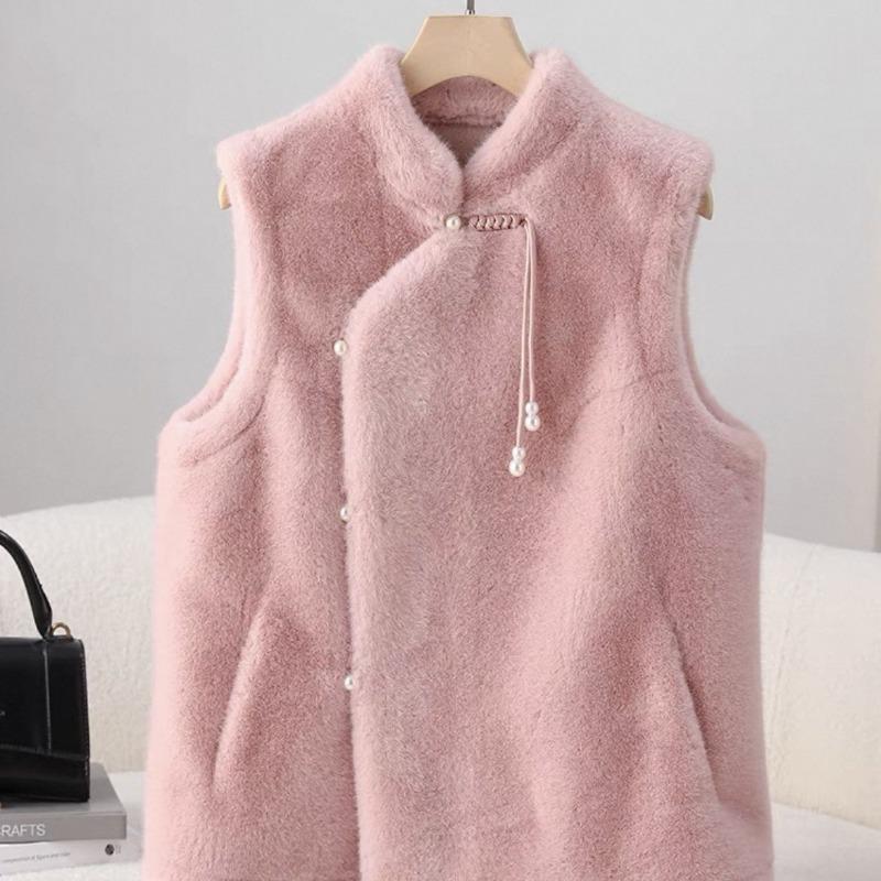 

Весна новый золотой норка искусственный мех меховой жилет куртка женский меховой интегрированный жилет розовый average size 95-70 kg