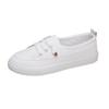 Fashion Comemore White Women's Sneakers 2025 Spring Autumn Lace-Up Casual Platform Leather Sports Shoes Students Flat Bottom Board Shoe