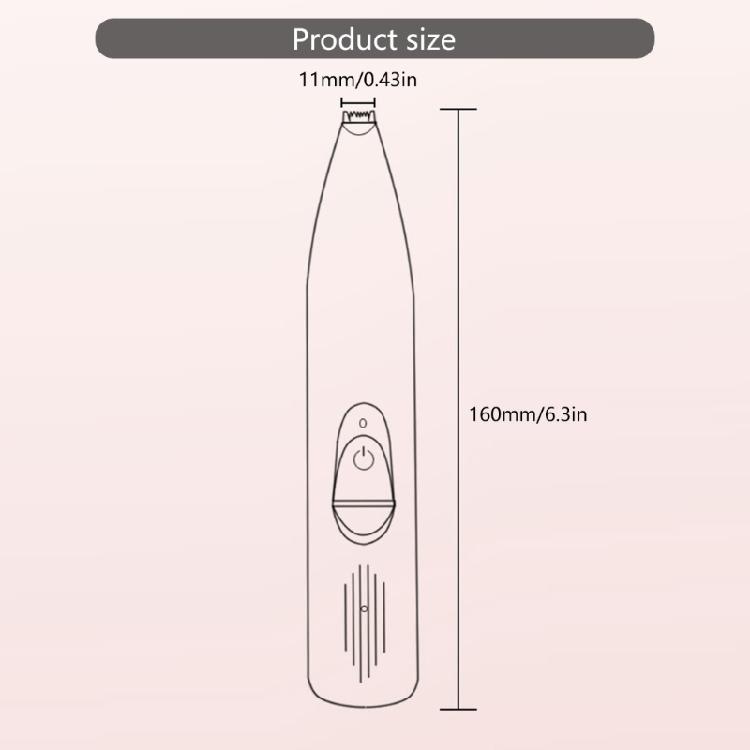 Keramikklinge Hunde Katzen Pfoten Trimmer Kabellos Wiederaufladbar Haarschneider Mit Geräuscharmem Motor Und Ergonomischem Griff