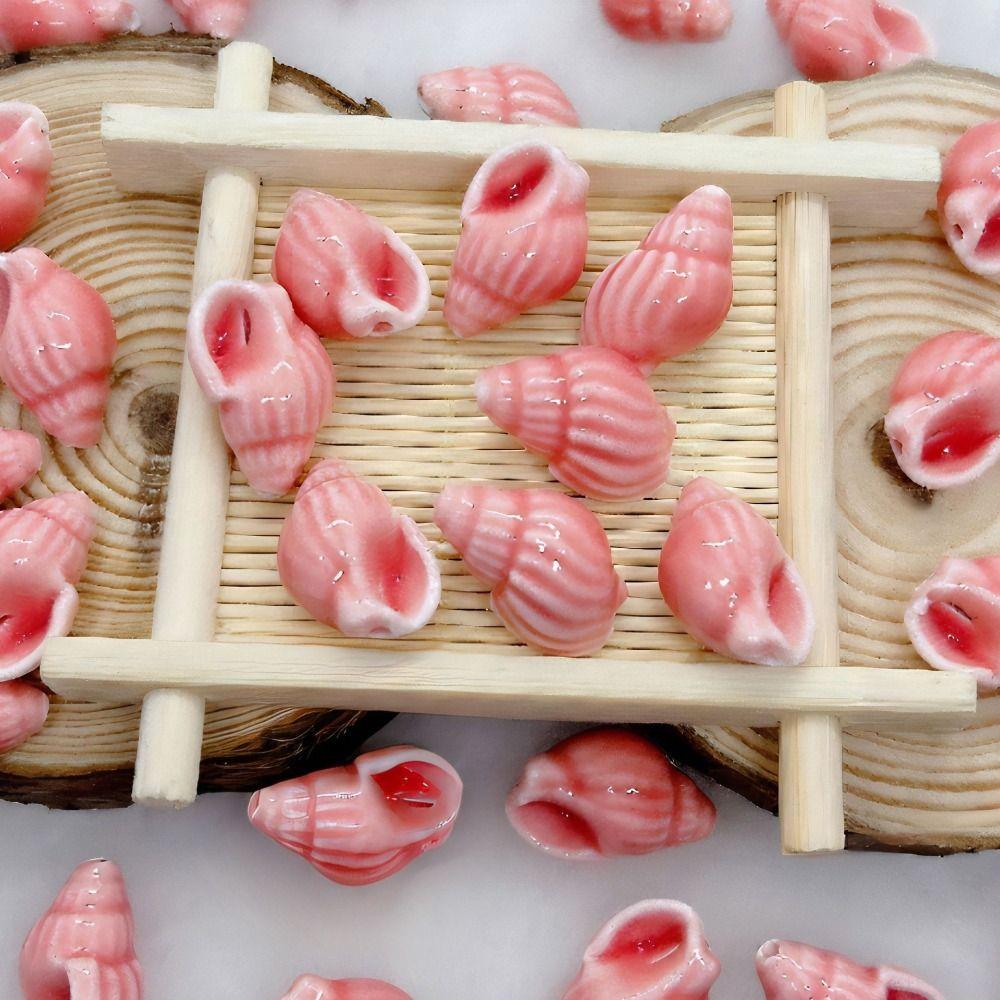 10Pcs Fresh Color Conch Shell Bead Handmade Craft Jewelry Making Material Women