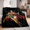 1pc Wonder Woman Flannel Throw Blanket - HD Printed Lightweight Soft Warm All-Season Blanket for Sofa, Bed, Travel, Camping 113