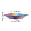 Pure Titanium Ice Flower Double-Layer Pasta Plate, Western Round Tray, Dining Plate for Home and Restaurant, Large Tableware