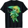 Nintendo Legend Of Zelda Link Playing Music Portrait T-Shirt