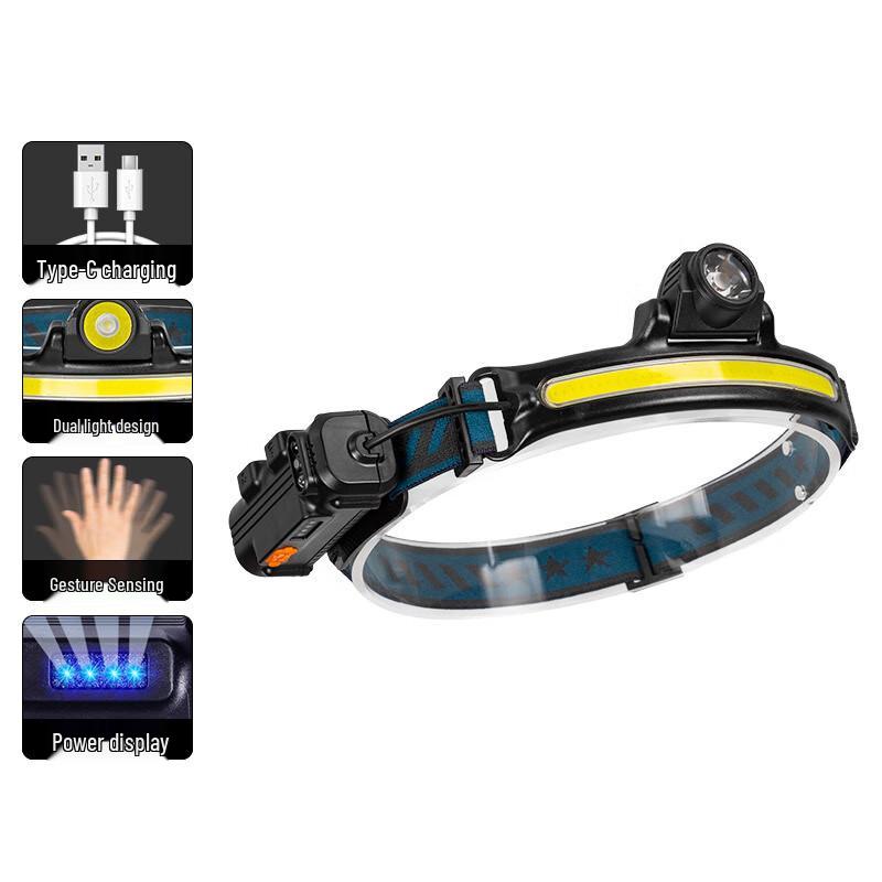 Nu Feng W678-1COB Outdoor Rechargeable Flashlight Headlamp