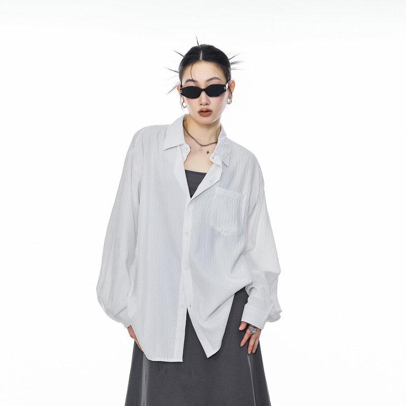 

ICH MODE Women s Textured Sun Protection Long Sleeve Shirt XL