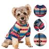 Pet Clothes Eye-catching Super Soft Polyester Puppy Irregular Pattern Print Sweater Pet Supplies for