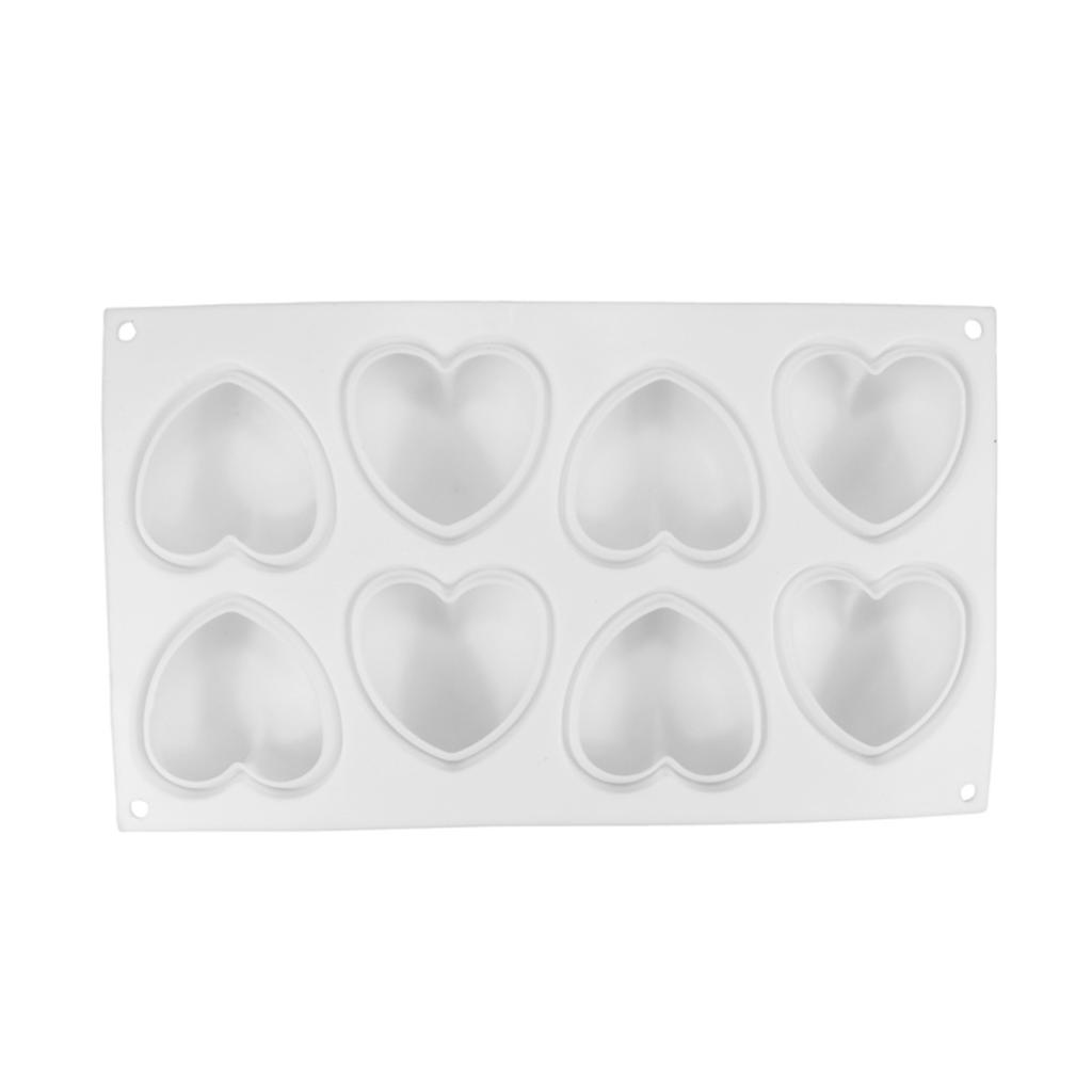 Silikonform für Seife mit Liebesherz, handgefertigt, Kerzenherstellungsset, DIY, Schokolade, Eis, Seife, Gips, Kunstharz, Kuchendekoration, Backwerkzeuge