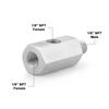 1/8" NPT Oil Pressure Sensor Tee To NPT Turbo Supply Feed Line Gauge Adapter