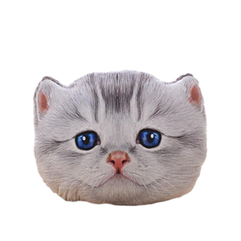 

Имитация Кошки 3D Голова Подушка Плюшевая Игрушка Подушка Девочка Дети Подарок Кукла Моющаяся StyleC,40cm/15.75in