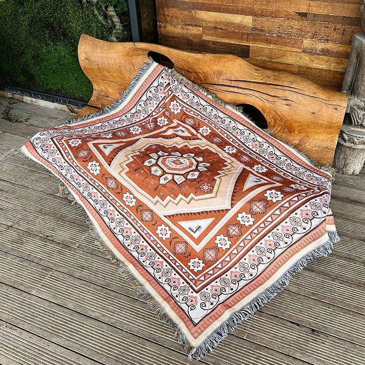 Boho Throw Blanket Hippie Living Room Decor Wall Tapestry Outdoor Picnic Camping Rug Mattress Beach Towel