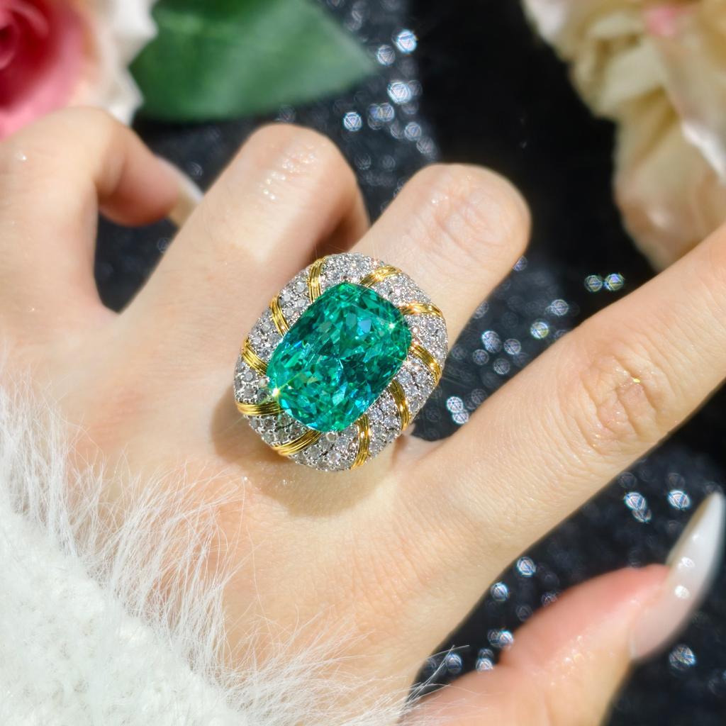 2026 Colier Pandantiv cu Cuib de Rândunică Tăiat Para Zircon Verde Diamant Complet Inel Deschis Cercei Stud Lux Ușor