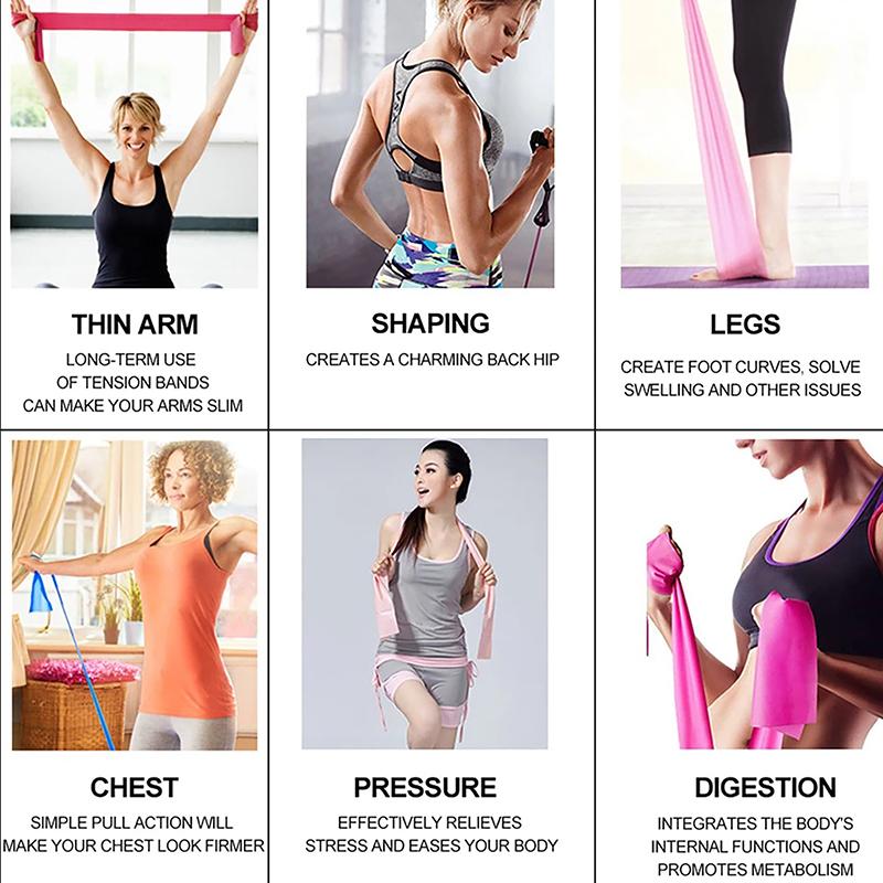 Yoga Physiotherapie Elastisches Band, Fitnessstudio Widerstandsband, Sport Dehntraining Seil, Pilates Dehnfolie