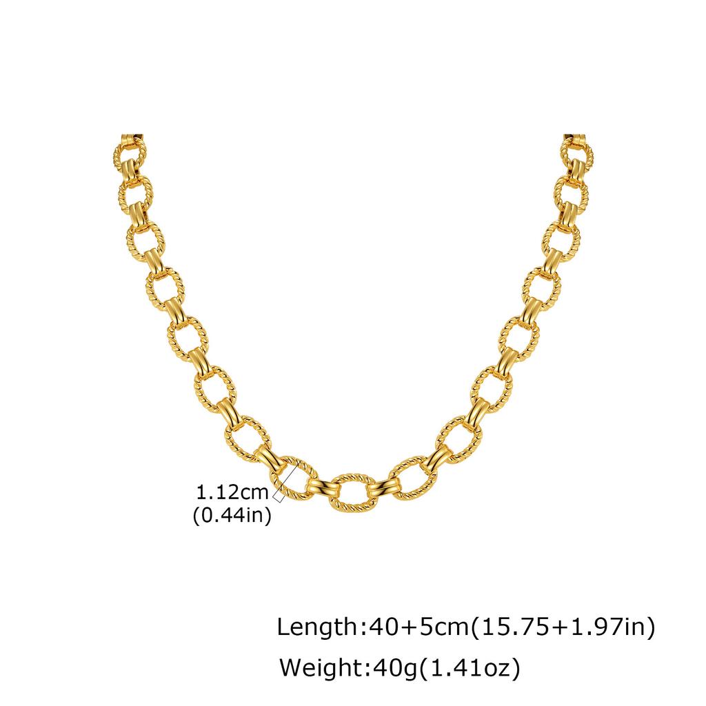 Fashion Jewelry, Stainless Steel Multi-Style Cross Chain Handmade Chain Necklace, Women'S Collarbone Chain 2697