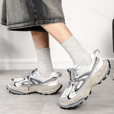 Mode Herren Laufschuhe 2025 Frühling Herbst Neu Höhenerhöhung Plateau Sneaker Mode Rutschfest Abriebfest Lässige Vulkanisierte Schuhe