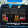 Multi-pocket Backseat Storage Bag Adjustable Straps Car Seat Back Organizers  Car