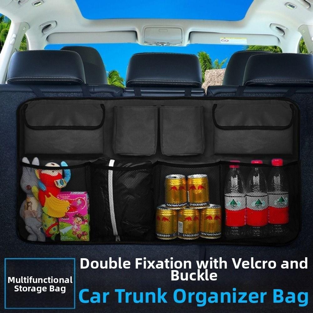 Multi-pocket Backseat Storage Bag Adjustable Straps Car Seat Back Organizers  Car
